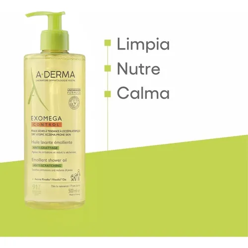 Aderma Exomega Control Aceite Limpiador Emoliente 500ml
