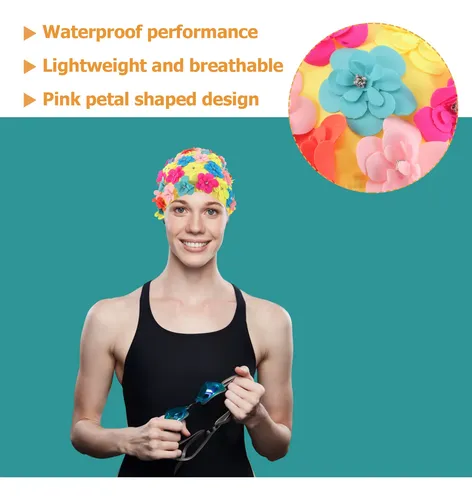 Gorro De Baño Para Mujer: Gorro De Baño Impermeable Grande P