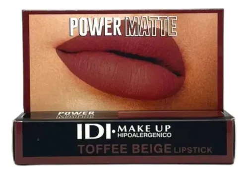 Labial Lipstick Power Matte Idi Make Up 03 Toffe Beige