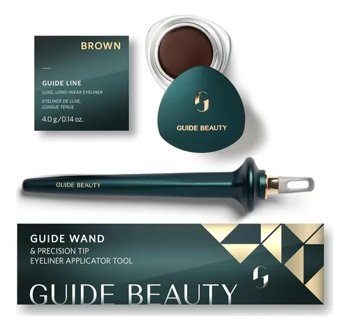 Dúo Delineador Guide Beauty, Lápiz Y Crema Larga Duración