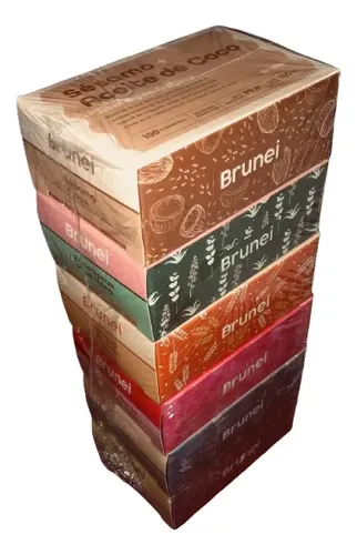 Jabón Vegetal Exfoliante Brunei Beauty 3u X 100g