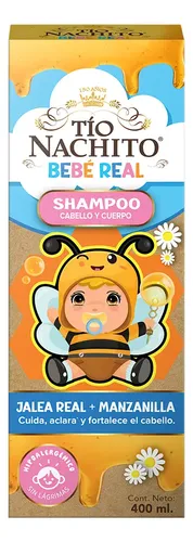 Shampoo Tío Nachito Bebé Real 2en1: Pelo Y Cuerpo 400ml