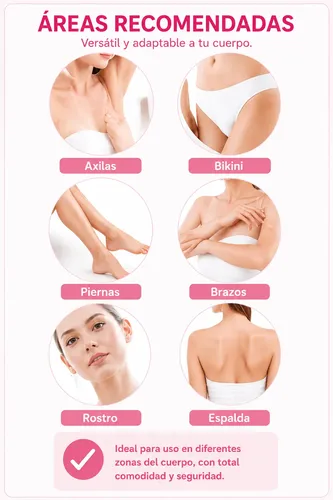 Depiladora Eléctrica Portátil Usb 4 En 1 Facial Corporal
