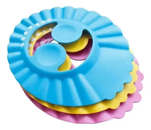 Gorro Protector Ducha Bebé Niño Ajustable Protege Ojos Ll
