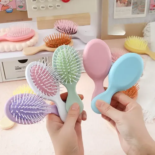 3 Mini Cepillos Para Cabello A Granel