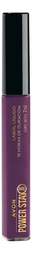Labial Líquido Mate Avon Power Stay Dura 16hs Power On Plum