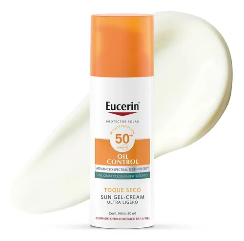 Eucerin Sun Oil Control Protector solar facial Toque Seco FPS 50 x 50 ml