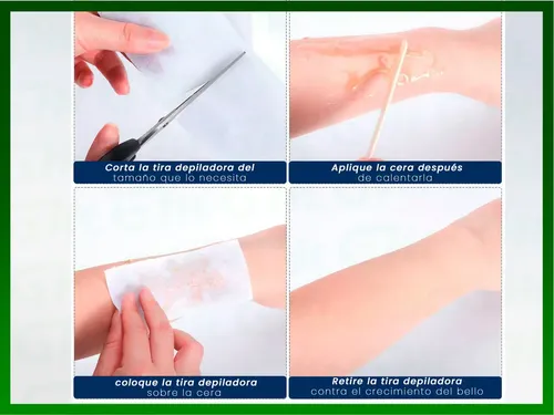 Gastromena Kit Depilación Calentador Silicona Colapsable 100 Tiras