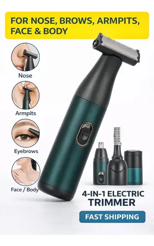 Kit De Aseo Eléctrico 4 En 1 Recargable Por Usb