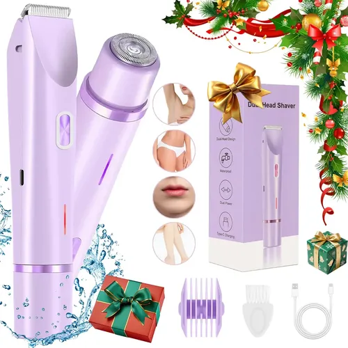 Depiladora Bikini Para Mujer Electrica Doble Cabeza 2 En 1