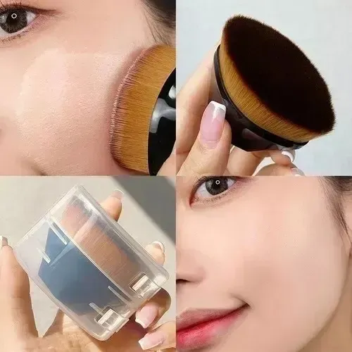 Pincel Mágico Con Base Ovalada Hexagonal Makeup