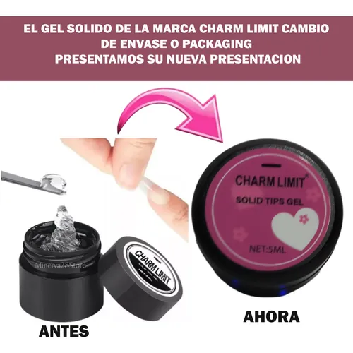 Kit Tips Soft Gel Paris Night X50 / Gel Solido Charm Limit