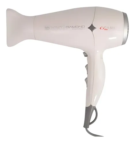 Secador De Pelo Ga.ma Italy 3d Therapy Diamond Ceramic Blanco