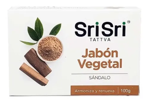 Jabón Ayurvédico Vegetal Con Sándalo 100 Gr – Sri Sri Tattva