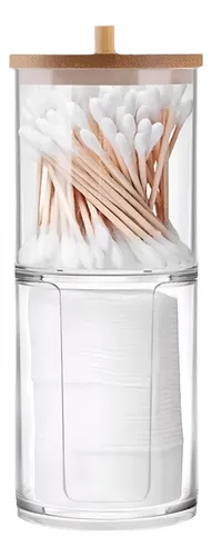 Organizador Dispenser Porta Discos Pads Algodon Maquillaje