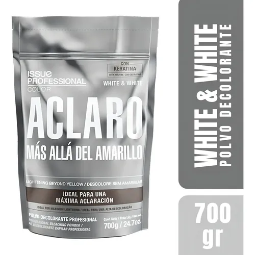 Polvo Decolorante Issue White & White para Cabello Uso Profesional