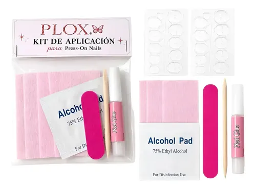 Kit X10 Pcs Aplicación Para Press On Uñas Postizas Pegamento Kit Aplicación Uñas