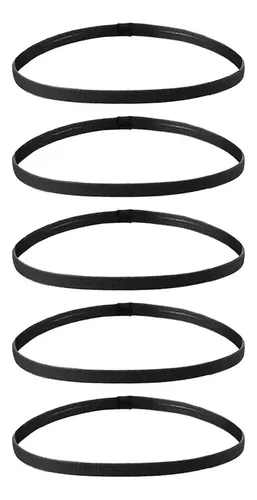 5x Diadema Deportiva Elástica Antideslizante Delgada