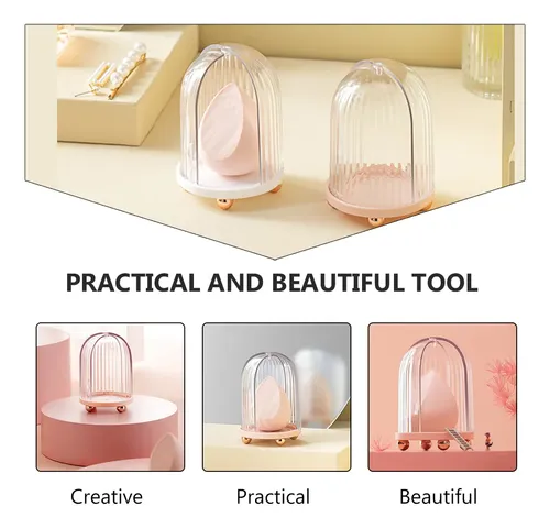 Soporte Para Esponjas De Maquillaje Beauty Egg Box Powder Pu