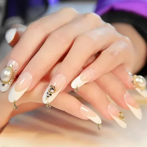 Piercing Colgante Con Forma De Letra De Aleación Para Uñas