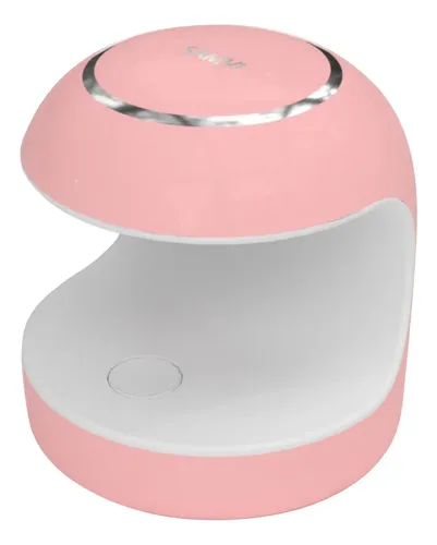 Mini Lámpara De Uñas Uv Led Gel Polish Secador De Uñas Zcpp Rosa