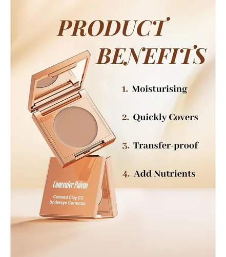 Corrector Iluminador De Ojos Nude Beige 3 Tonosbase