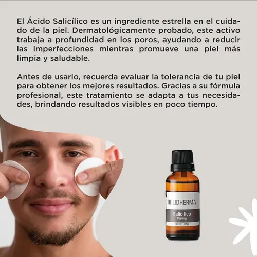 Peeling Salicilico Solucion Exfoliante Lidherma Grasa Mixta