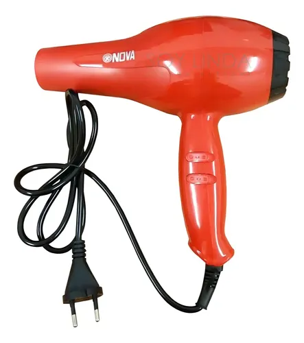 Secador De Pelo Profesional Con 2 Niveles De Calor Color Rojo