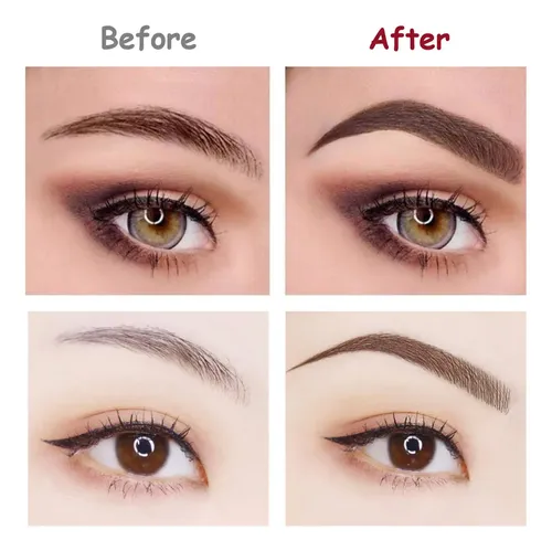 Lápices De Cejas Awccxmym Marrón Oscuro Microblading 3 Unida