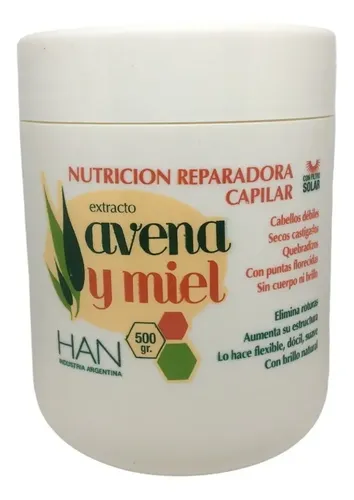Han Avena Y Miel Mascara Capilar Nutrición Reparadora 500gr