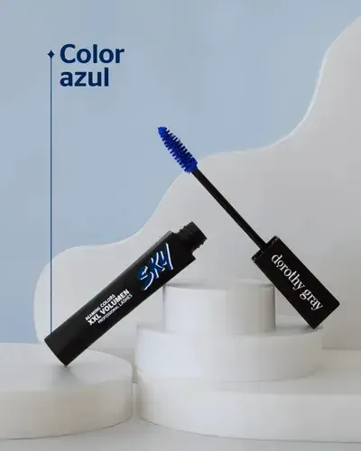 Máscara De Pestañas Dorothy Gray Xxl Extra Volumen Sky Azul