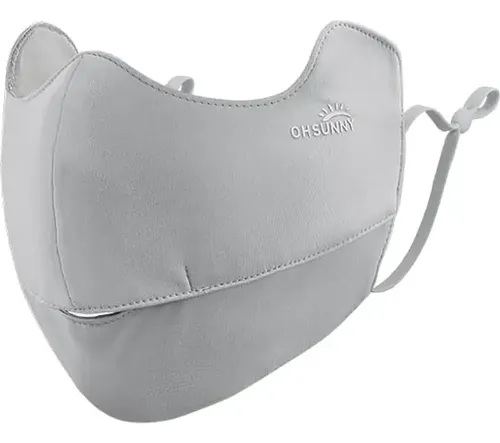 Cubierta Facial Solar Upf 50+ Anti-uv Para Mujeres Gris