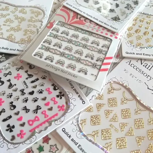 Kit Deco 15 Pinceles Decoración D Uñas Pegamento Stickers 3d