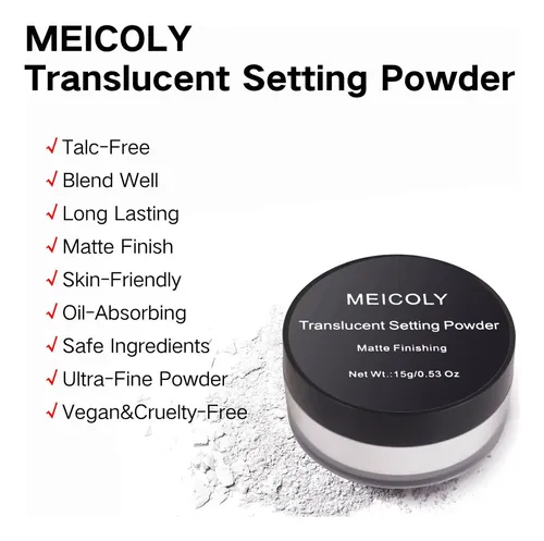 Meicoly Polvo Suelto Translúcido Mate 50 G