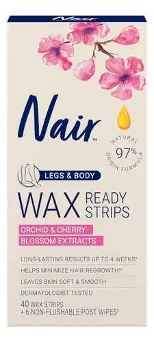 Depilación Nair Ready Strips 3×40 Tiras – Piernas Y Cuerpo