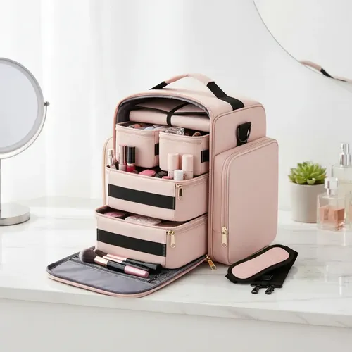 Organizador Maquillaje Profesional Gran Capacidad Portátil