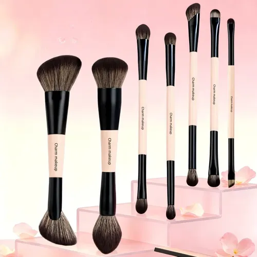 7piezas Brochas Para Maquillaje Profesional A