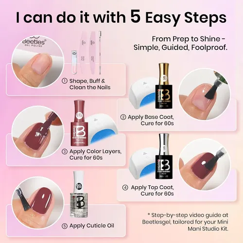 Kit Uñas Gel 12 Colores Uv Base Top Coat Aceite