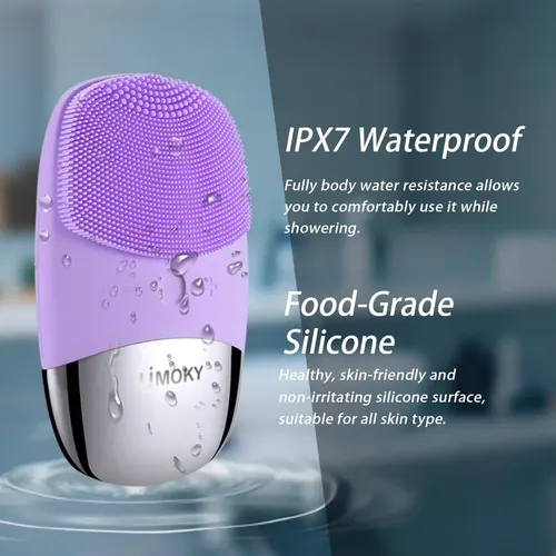 Cepillo Facial Eléctrico 3 En 1 Masajeador Vibratorio Ipx7