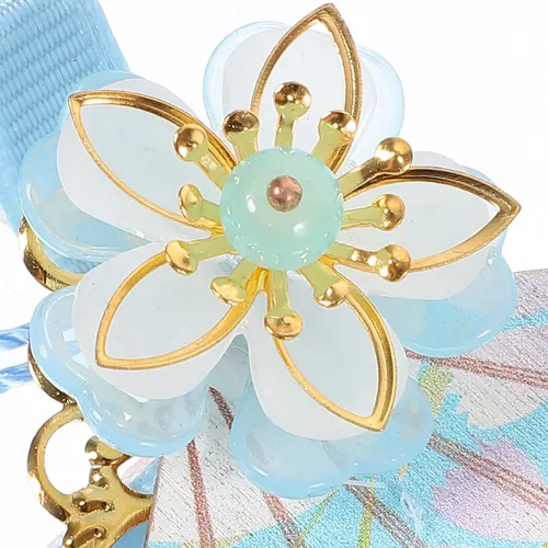 2 Piezas Clips De Pelo Con Borlas Y Flores, Adorables