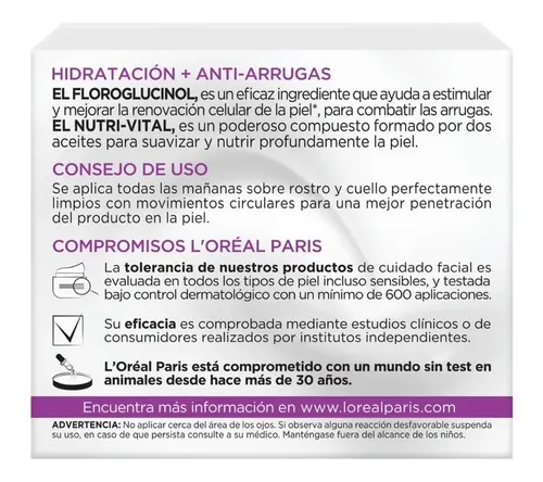 Loreal Hidra Total 5 Antiarrugas Crema Con Colageno +35 50ml