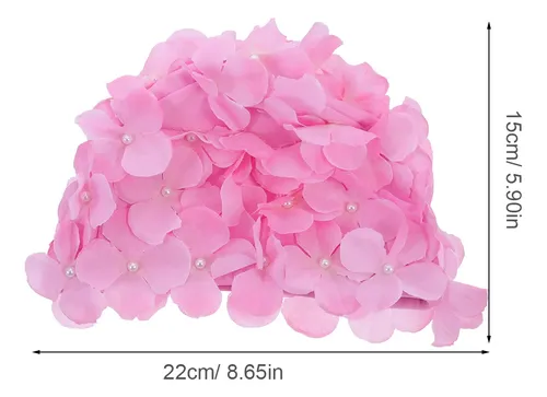 Gorro De Natación Moderno Con Pétalos Florales