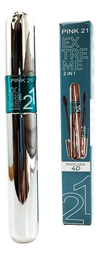 Mascara Pestañas Rimel 4d Pink 21 Extreme Lashes 12 Unidades