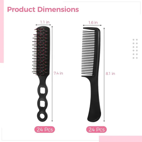 Conjunto De 48 Cepillos Y Peines Diversos Para El Cabello
