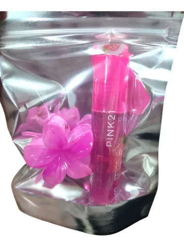 Pack De Lip Gloss Con Mini Broches X 6 Con Bolsita Mayorista