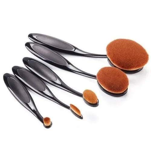 Set X 5 Brochas Oval Profesionales Excelente Calidad,