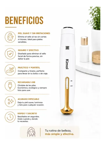 Depiladora Eléctrica Usb Recargable Portátil Corporal