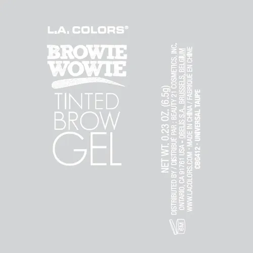 Gel Para Cejas Teñido Marrón Oscuro L.a. Colors Browie