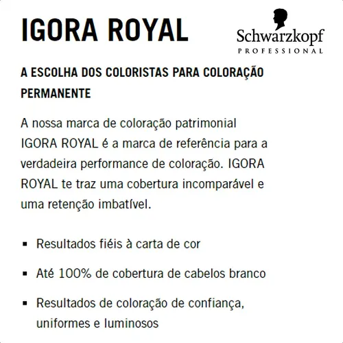 Igora Royal 9-7 Rubio Extra Claro Cobrizo Coloración Schwarzkopf