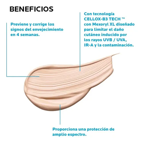 La Roche-Posay Anthelios Age Correct Protector Solar Facial Antiarrugas, Hidrata Y Restaura La Barrera De La Piel, Con Ácido Hialurónico Y Tecnología Cellox-B3, Para Piel Sensible, 50 ml